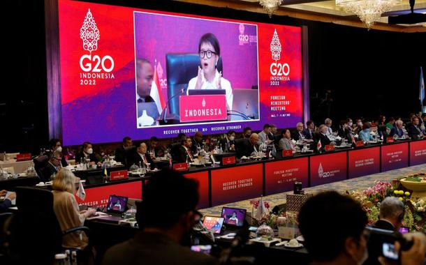 Reunião de chanceleres do G20 na Indonésia