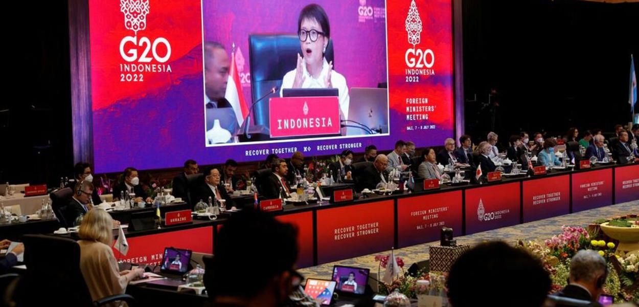 Reunião de chanceleres do G20 na Indonésia