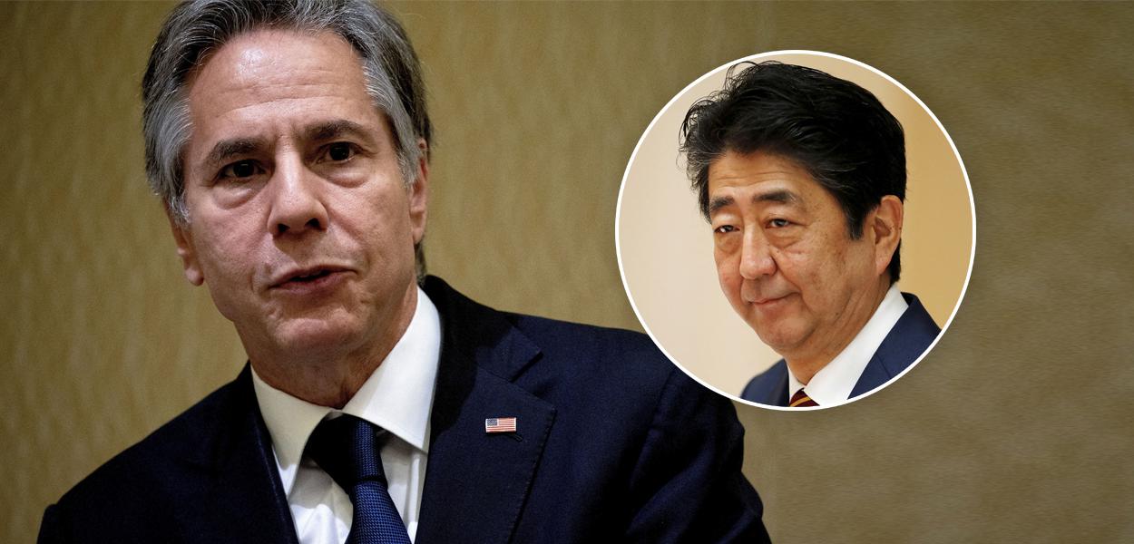 Antony Blinken e Shinzo Abe