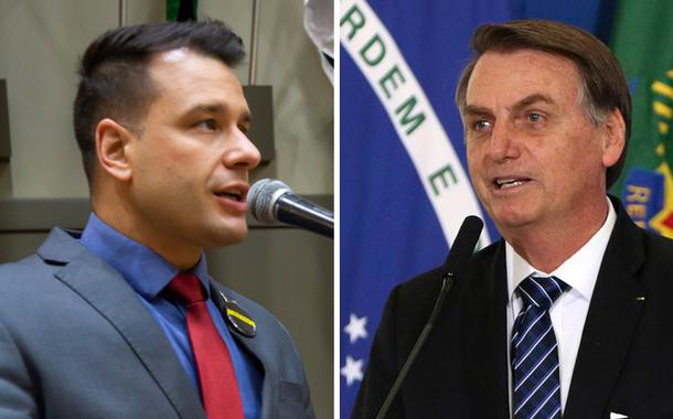 Leonel Radde e Jair Bolsonaro