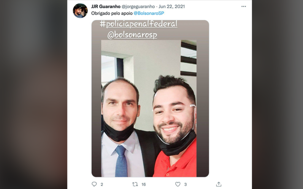 Jorge da Rocha Guaranho e Eduardo Bolsonaro