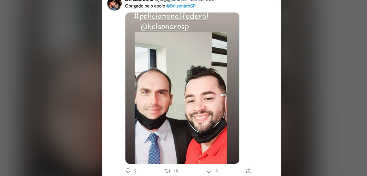 Jorge da Rocha Guaranho e Eduardo Bolsonaro