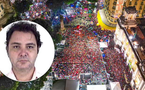 André Stefano Dimitriu Alves de Britto e o ato do ex-presidente Luiz Inácio Lula da Silva