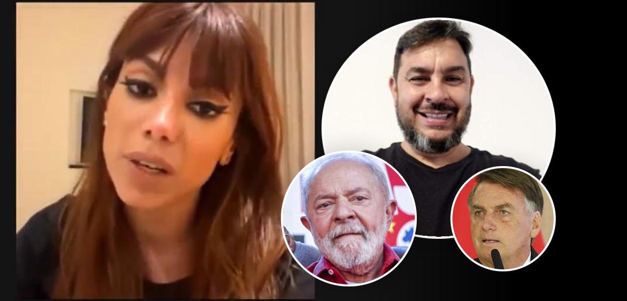 Anitta, Marcelo Arruda, Lula e Jair Bolsonaro