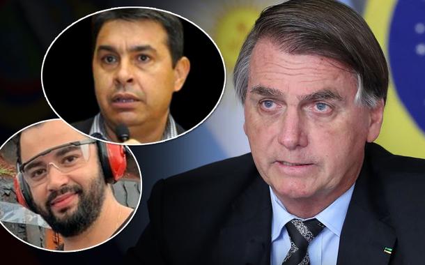 Jorge da Rocha Guaranho, Marcelo Arruda (meio) e Jair Bolsonaro