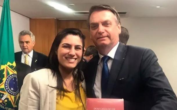 Chris Tonietto e Jair Bolsonaro