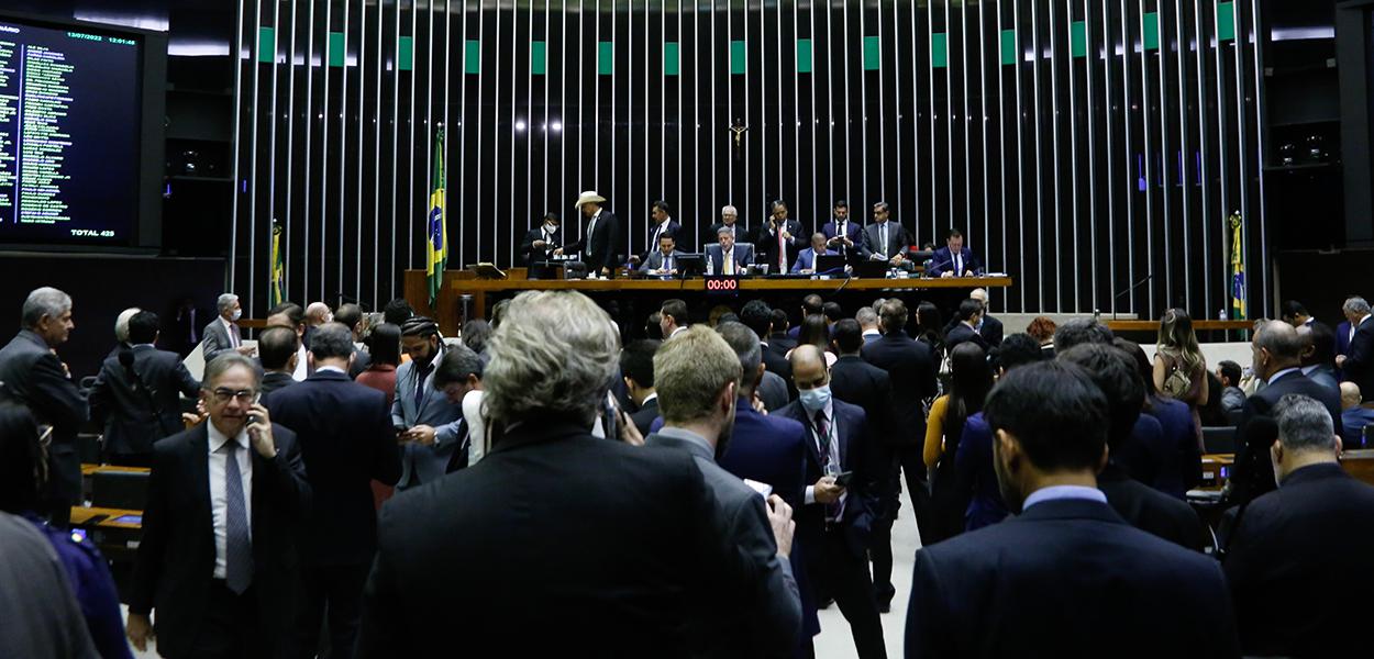 Parte interna da Câmara dos Deputados, protesto contra a pedofilia e a deputada federal Luizianne Lins (PT-CE)