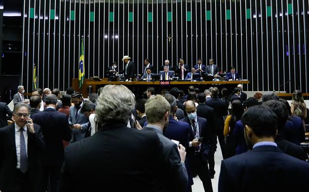 Parte interna da Câmara dos Deputados, protesto contra a pedofilia e a deputada federal Luizianne Lins (PT-CE)