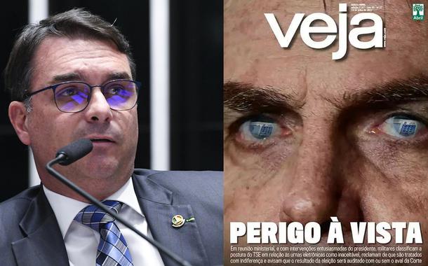 Flávio Bolsonaro e revista Veja