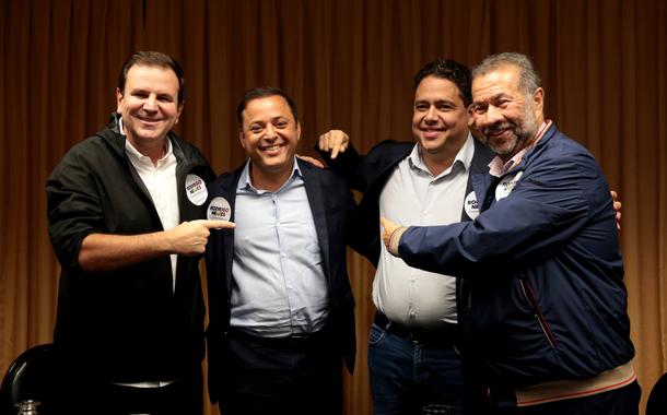 Eduardo Paes, Rodrigo Neves, Felipe Santa Cruz, Carlos Lupi