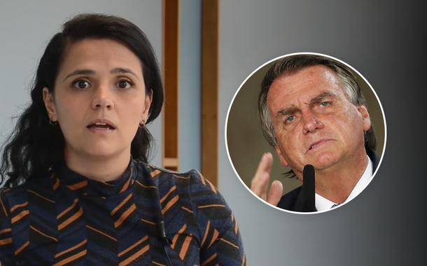 Tathiana Chicarino e Jair Bolsonaro