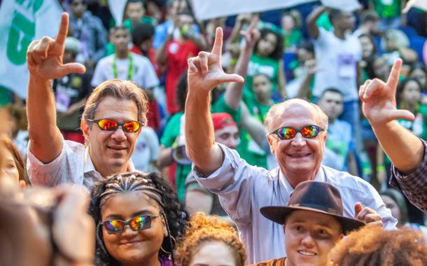 Fernando Haddad, Geraldo Alckmin e Márcio França