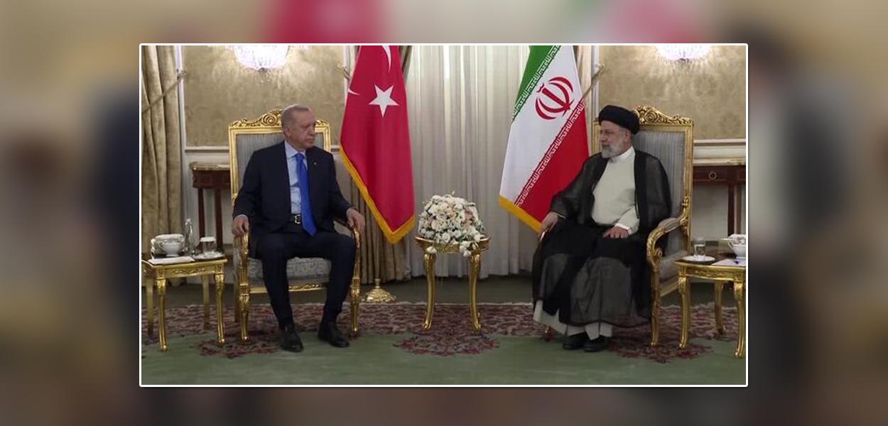Erdogan e Raisi em Teerã