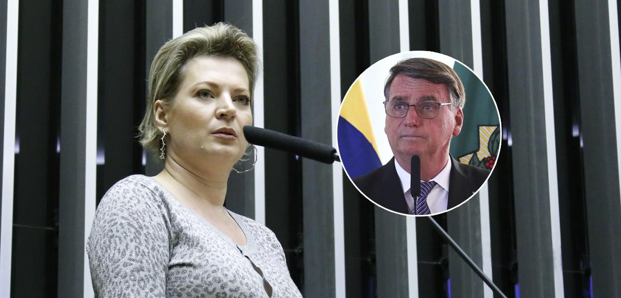Joice Hasselmann e Jair Bolsonaro