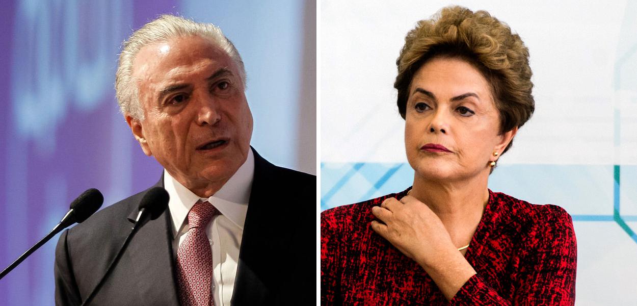 Michel Temer e Dilma Rousseff