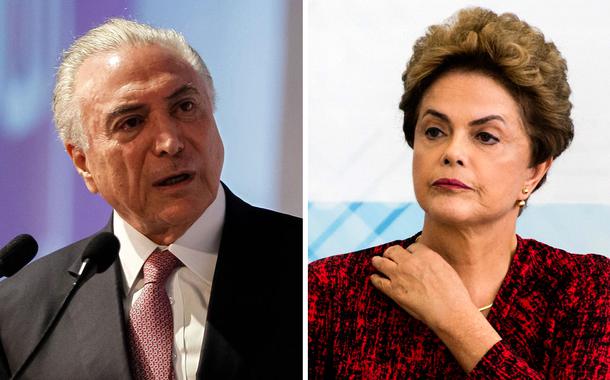 Michel Temer e Dilma Rousseff