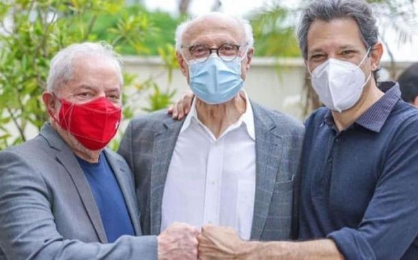 Luiz Inácio Lula da Silva, Eduardo Suplicy e Fernando Haddad