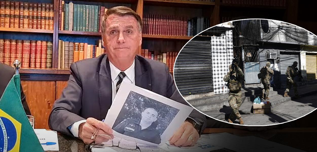 Jair Bolsonaro e uma ação policial no Rio