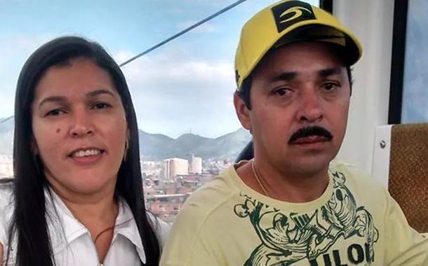 Solange Mendes e seu marido