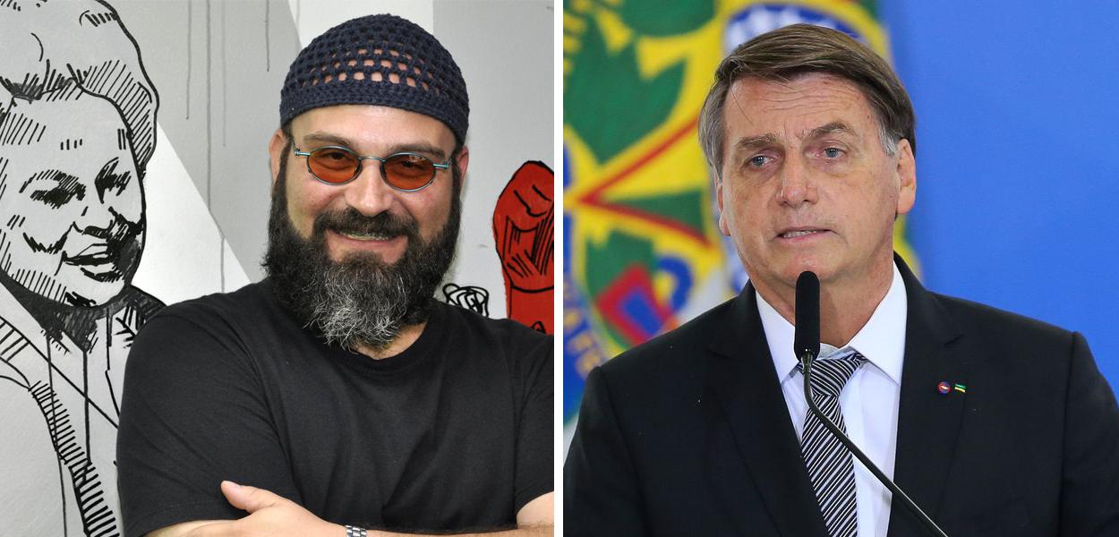 Gustavo Conde e Jair Bolsonaro