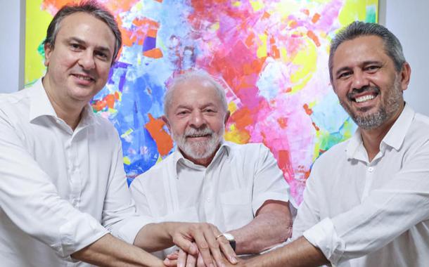 Camilo Santana, Lula e Elmano Freitas