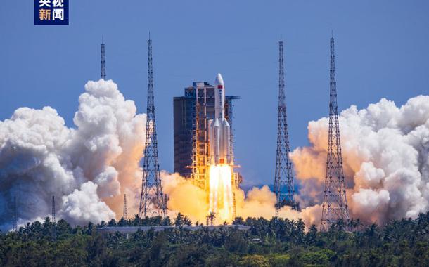 China lança Wentian, o primeiro módulo de laboratório da estação espacial