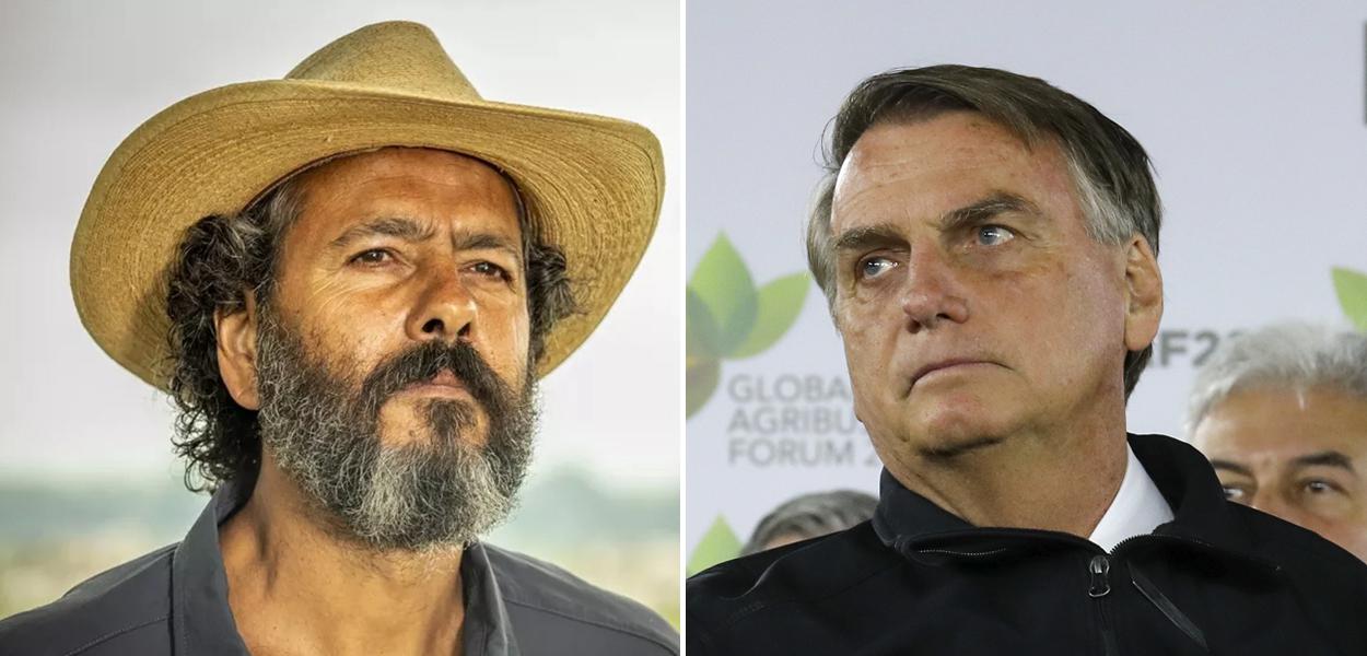 José Leôncio (Marcos Palmeira) e Jair Bolsonaro