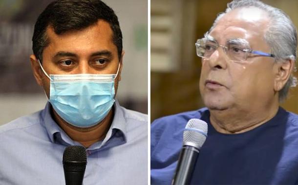 O governador do Amazonas, Wilson Lima, e o ex-governador do Amazonas Amazonino Mendes