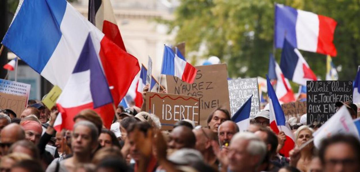 Protesto na França
