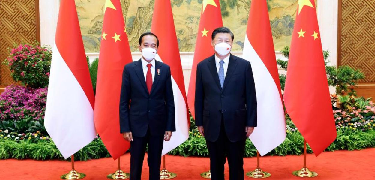 Presidentes da Indonésia e da China