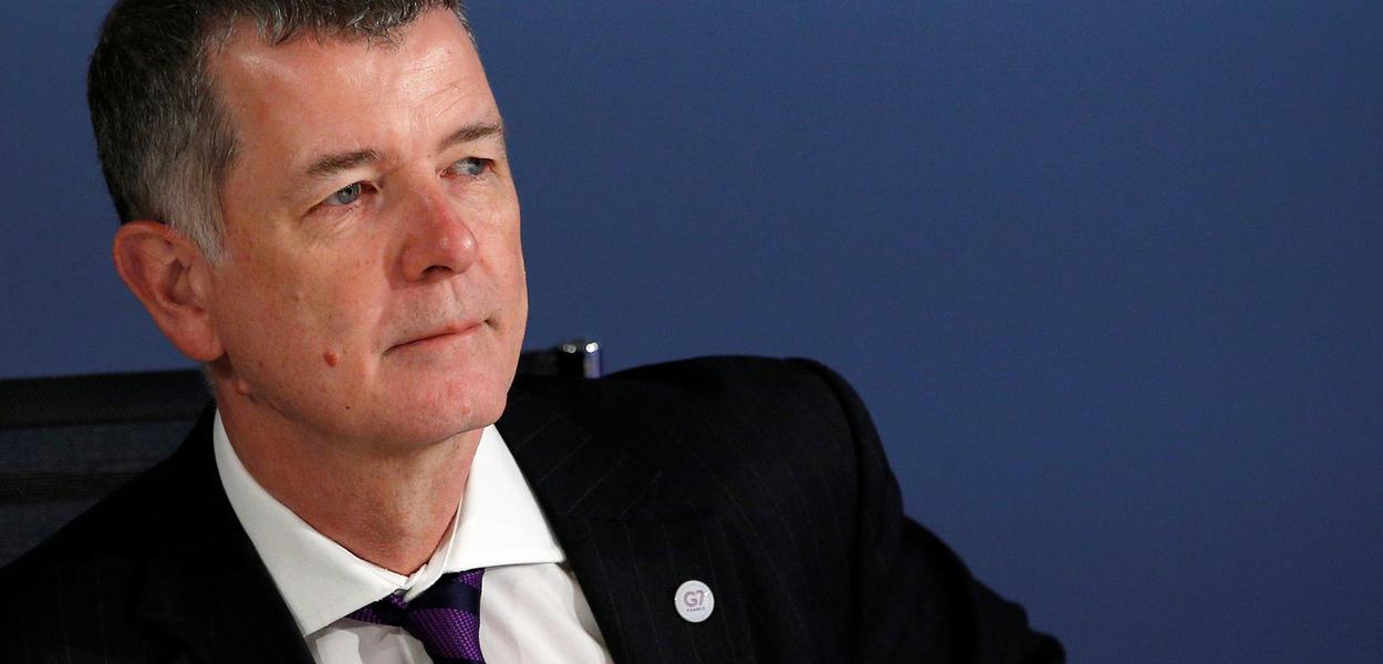 FILE PHOTO: Britain's Political Director Richard Moore attends a working session during the Foreign ministers of G7 nations meeting in Dinard, France, April 6, 2019. REUTERS/Stephane Mahe/Pool