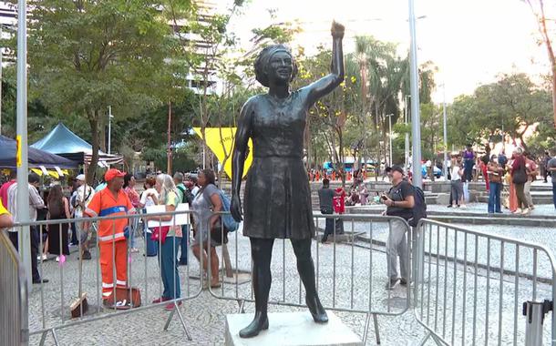 Estátua de Marielle Franco no centro do Rio