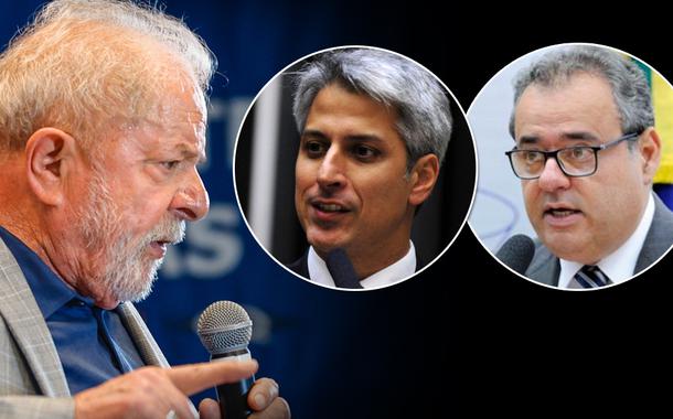 Ex-presidente Luiz Inácio Lula da Silva, Alessandro Molon e Danilo Cabral (à esq.)