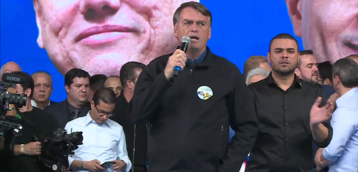 Jair Bolsonaro em evento do Republicanos