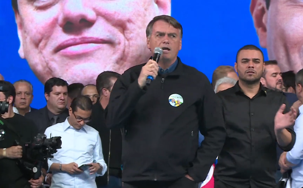Jair Bolsonaro em evento do Republicanos