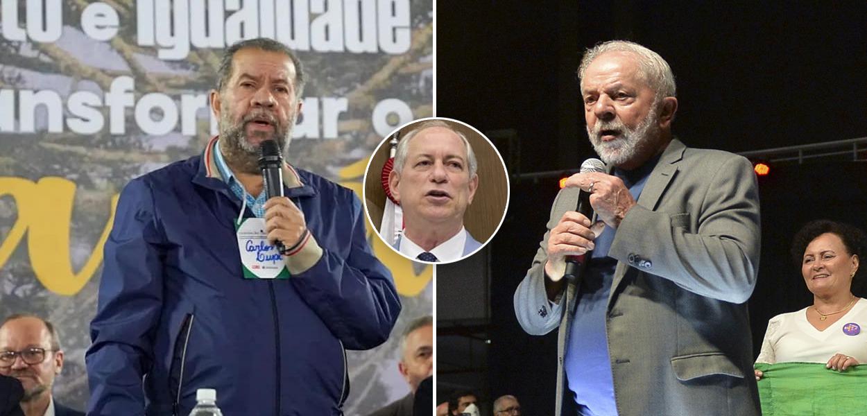 Carlos Lupi, Ciro Gomes e Lula