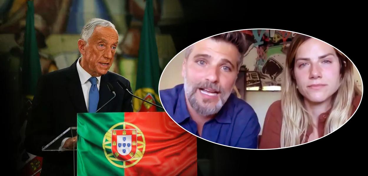 Marcelo Rebelo de Sousa, Bruno Gagliasso e Giovanna Ewbank