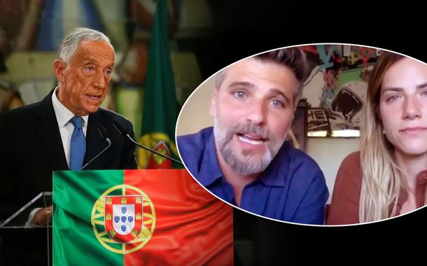Marcelo Rebelo de Sousa, Bruno Gagliasso e Giovanna Ewbank