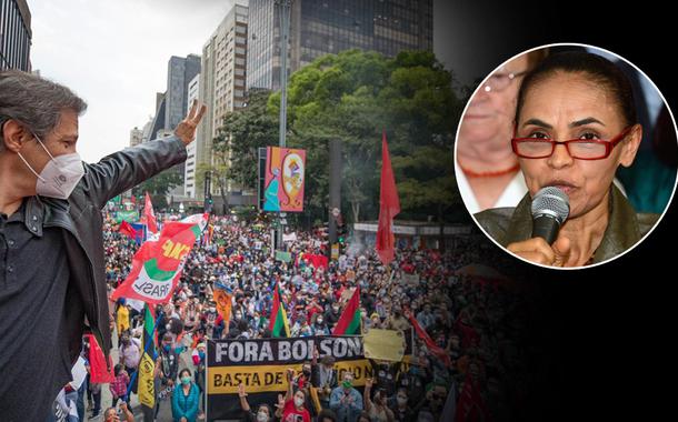 Fernando Haddad e Marina Silva