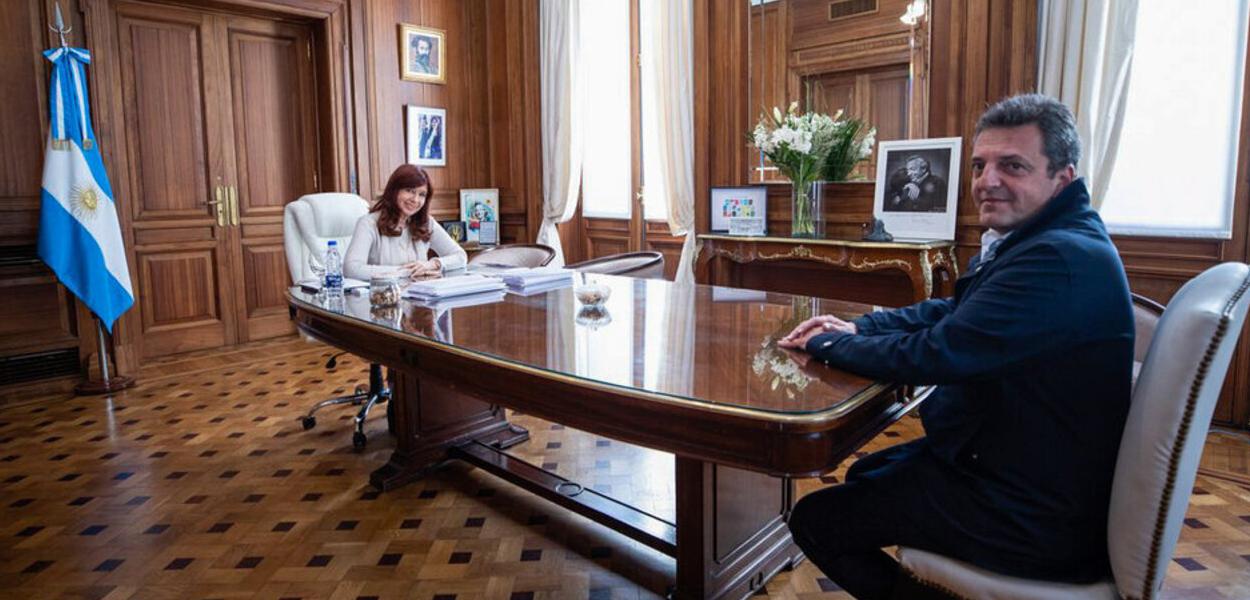 Cristina Kirchner e Sergio Massa