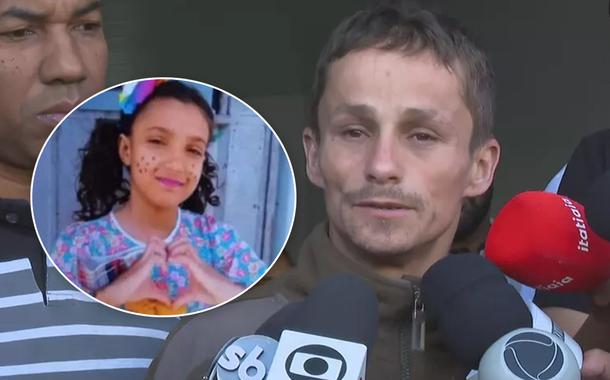 Bárbara Victória e seu pai Rogério Rodrigues