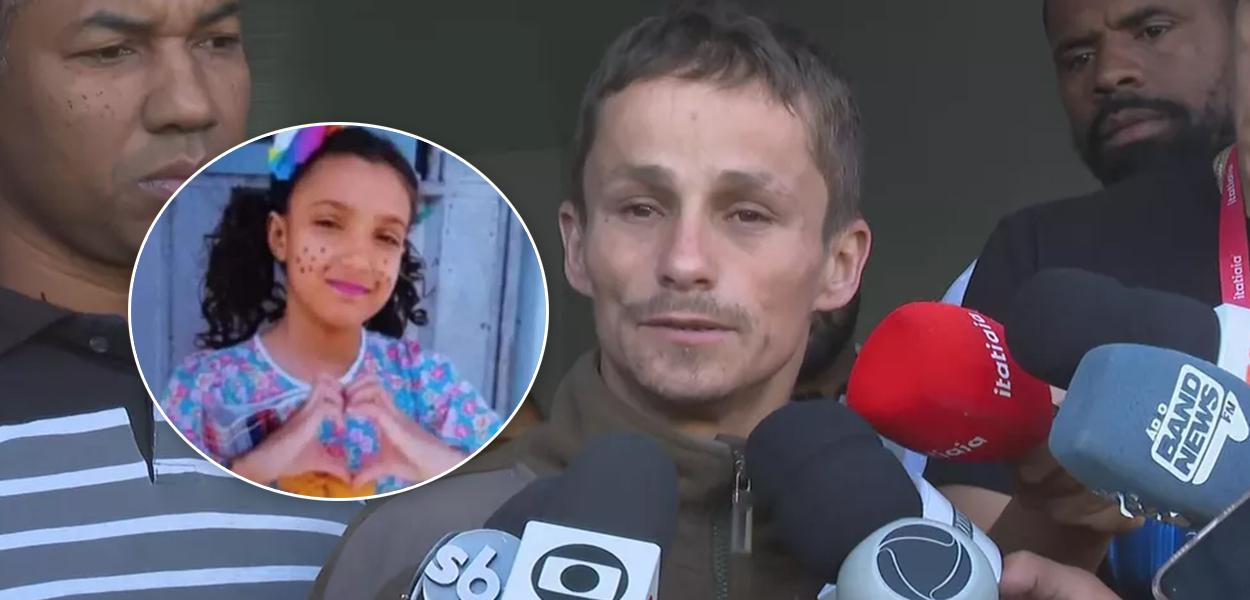 Bárbara Victória e seu pai Rogério Rodrigues