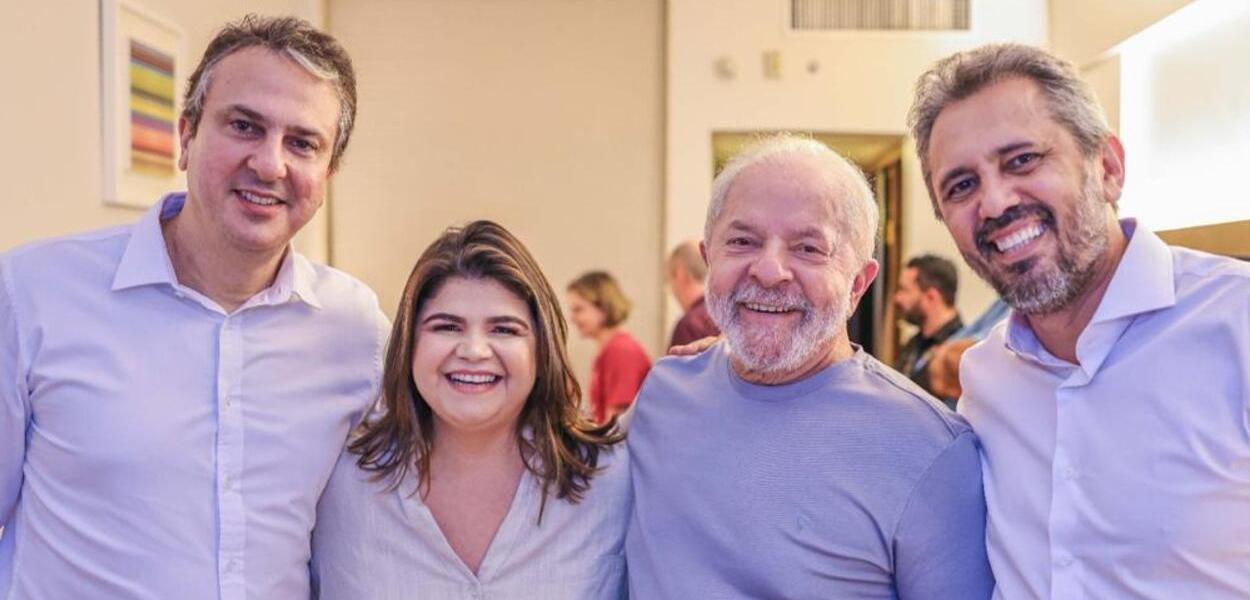 Camilo Santana, Adelita Monteiro, Lula e Elmano de Freitas