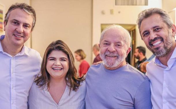 Camilo Santana, Adelita Monteiro, Lula e Elmano de Freitas