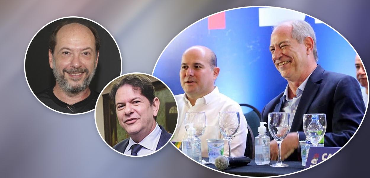 Ivo Gomes, Cid Gomes e Roberto Cláudio com Ciro Gomes