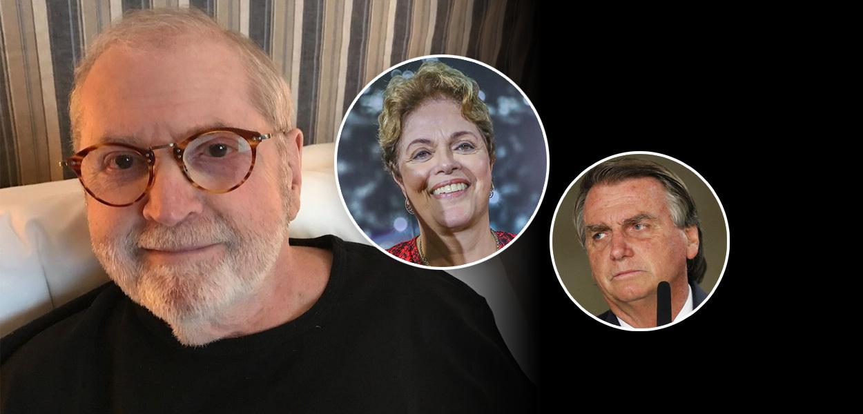 Jô Soares, Dilma Rousseff e Jair Bolsonaro