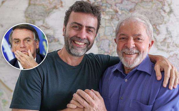 Bolsonaro e Freixo com Lula