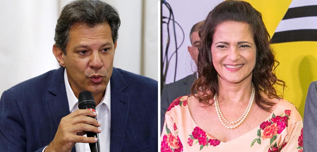 Fernando Haddad e Lúcia França