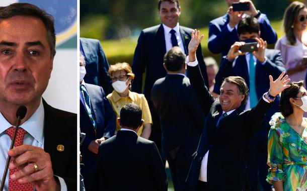 Luís Roberto Barroso e Jair Bolsonaro