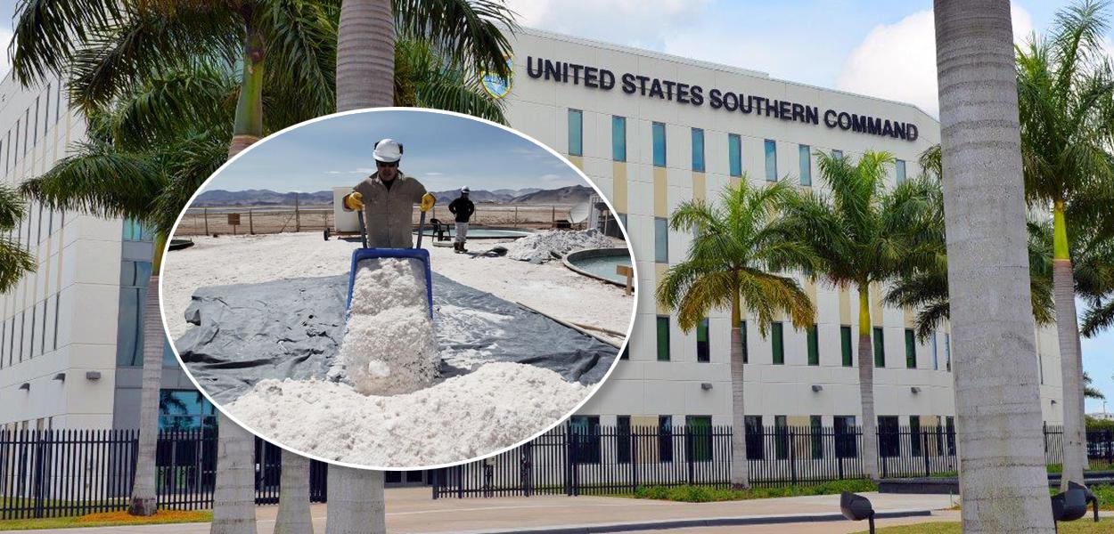 Mineração de lítio e fachada do Comando Sul dos Estados Unidos